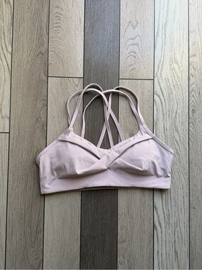 Yvette Light Pink Sport Bra - Women Size 10